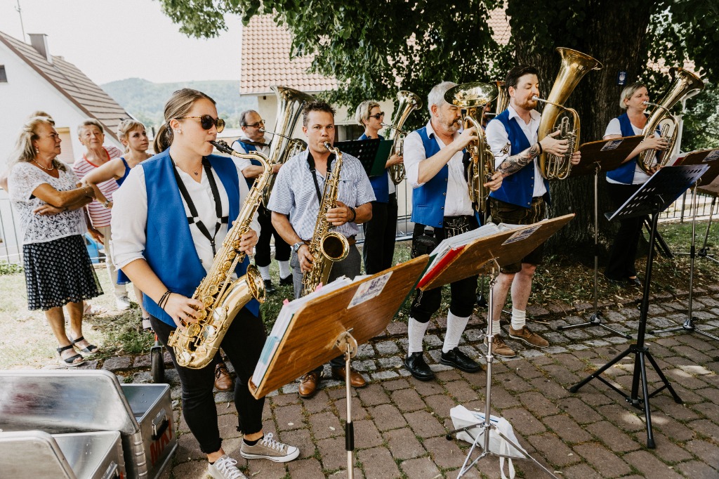 Spielfreude im Saxophon- & Blechregister